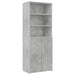 Dulap de depozitare, gri beton, 70x42,5x225 cm, lemn prelucrat - WALTI WALTI