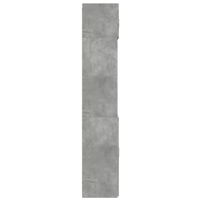 Dulap de depozitare, gri beton, 70x42,5x225 cm, lemn prelucrat - WALTI WALTI
