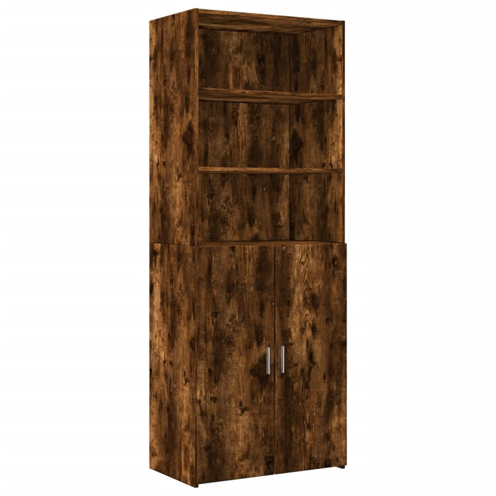 Dulap depozitare stejar fumuriu 70x42,5x225 cm lemn prelucrat - WALTI WALTI