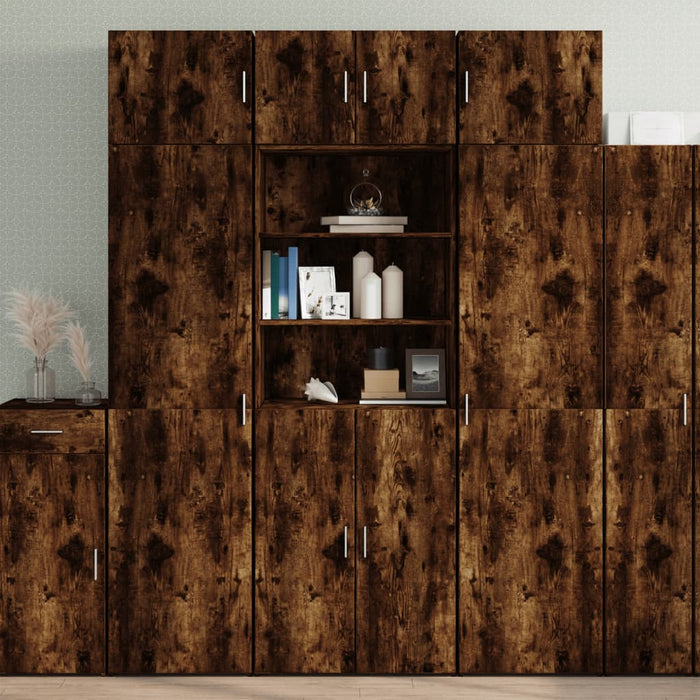 Dulap depozitare stejar fumuriu 70x42,5x225 cm lemn prelucrat - WALTI WALTI