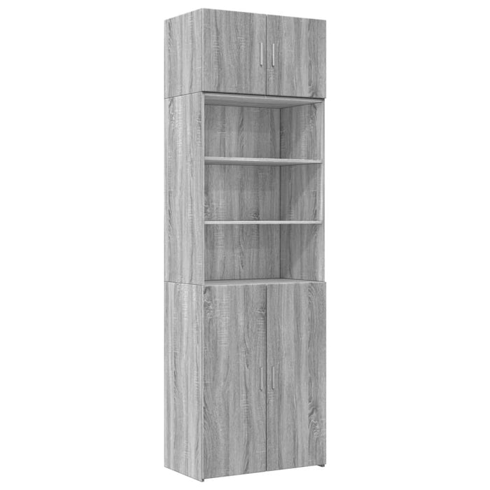 Dulap de depozitare, sonoma gri, 70x42,5x225, lemn prelucrat - WALTI WALTI