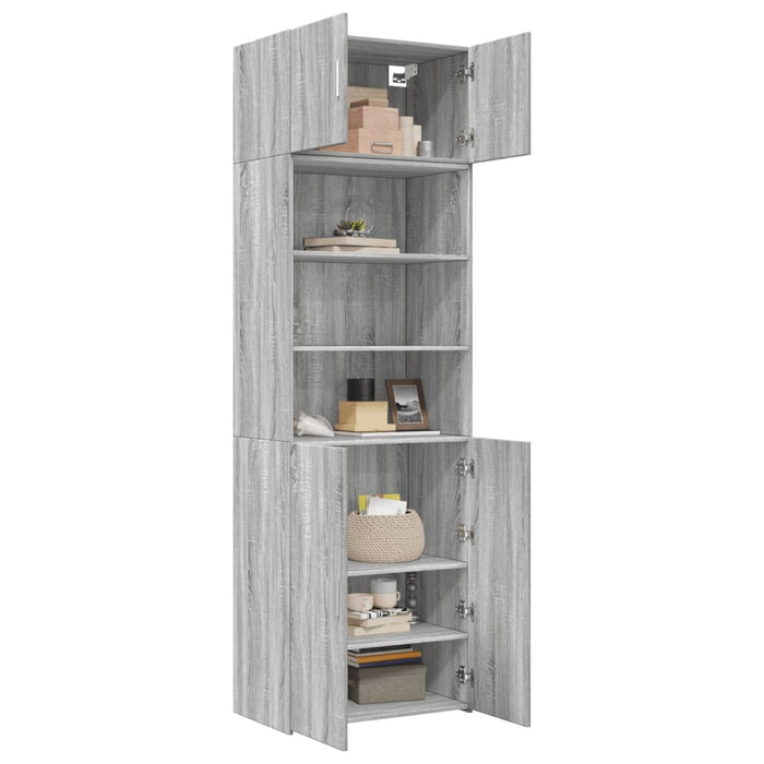 Dulap de depozitare, sonoma gri, 70x42,5x225, lemn prelucrat - WALTI WALTI