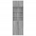 Dulap de depozitare, sonoma gri, 70x42,5x225, lemn prelucrat - WALTI WALTI