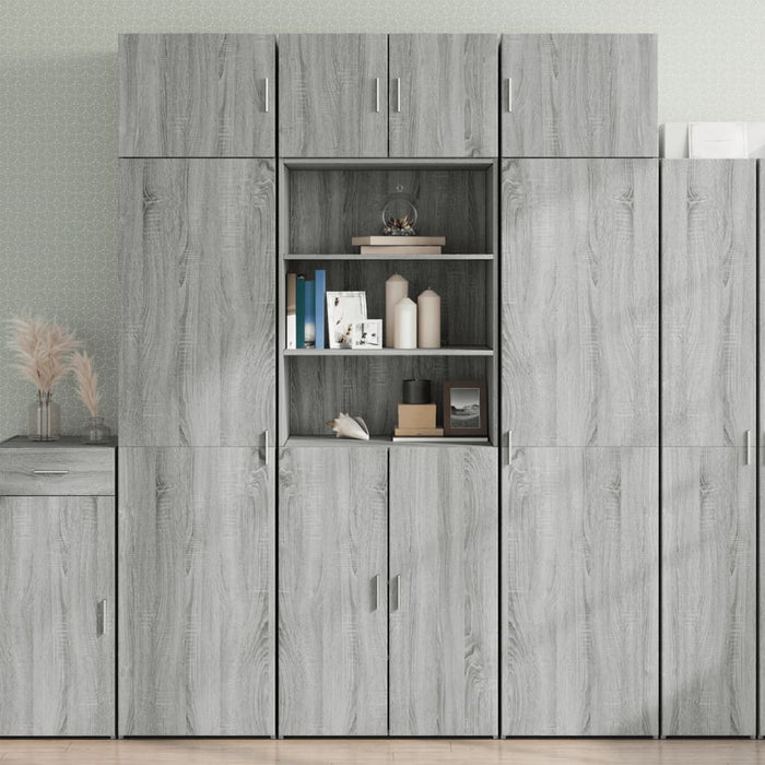 Dulap de depozitare, sonoma gri, 70x42,5x225, lemn prelucrat - WALTI WALTI