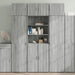 Dulap de depozitare, sonoma gri, 70x42,5x225, lemn prelucrat - WALTI WALTI