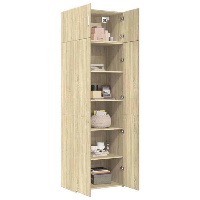 Dulap de depozitare, stejar sonoma, 70x42,5x225, lemn prelucrat - WALTI WALTI