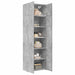 Dulap de depozitare, gri beton, 70x42,5x225 cm, lemn prelucrat - WALTI WALTI