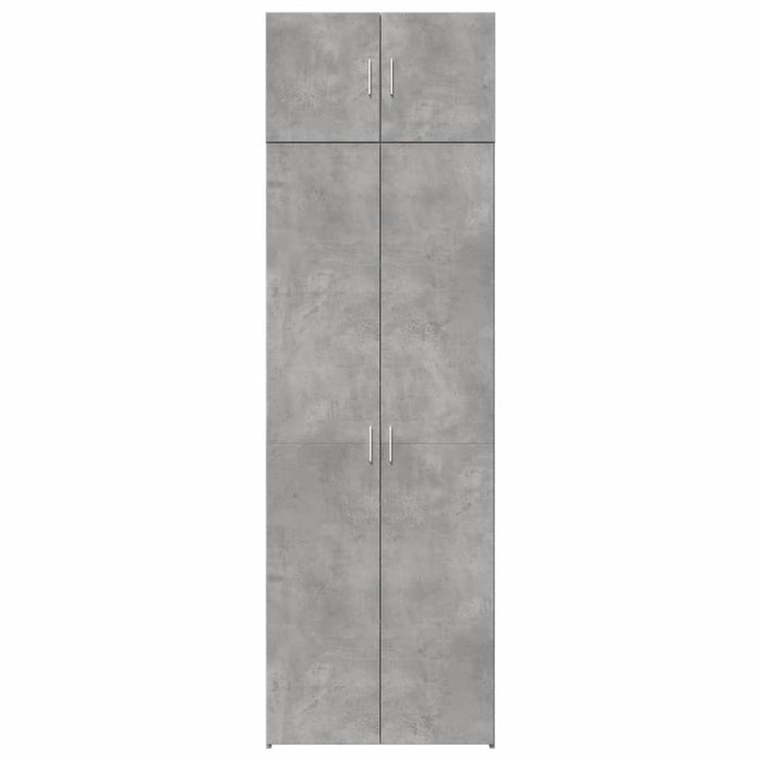 Dulap de depozitare, gri beton, 70x42,5x225 cm, lemn prelucrat - WALTI WALTI