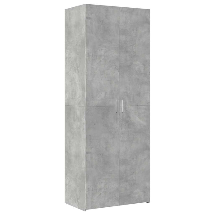 Dulap de depozitare, gri beton, 70x42,5x225 cm, lemn prelucrat - WALTI WALTI