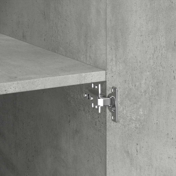 Dulap de depozitare, gri beton, 70x42,5x225 cm, lemn prelucrat - WALTI WALTI