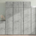 Dulap de depozitare, gri beton, 70x42,5x225 cm, lemn prelucrat - WALTI WALTI