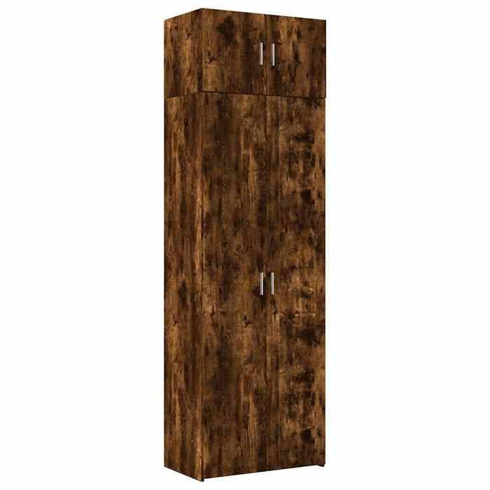 Dulap depozitare stejar fumuriu 70x42,5x225 cm lemn prelucrat - WALTI WALTI