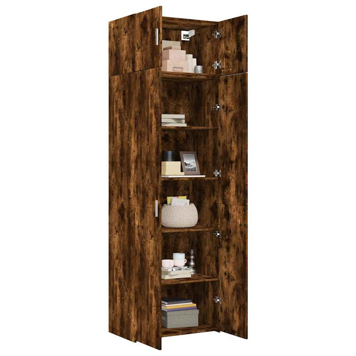 Dulap depozitare stejar fumuriu 70x42,5x225 cm lemn prelucrat - WALTI WALTI