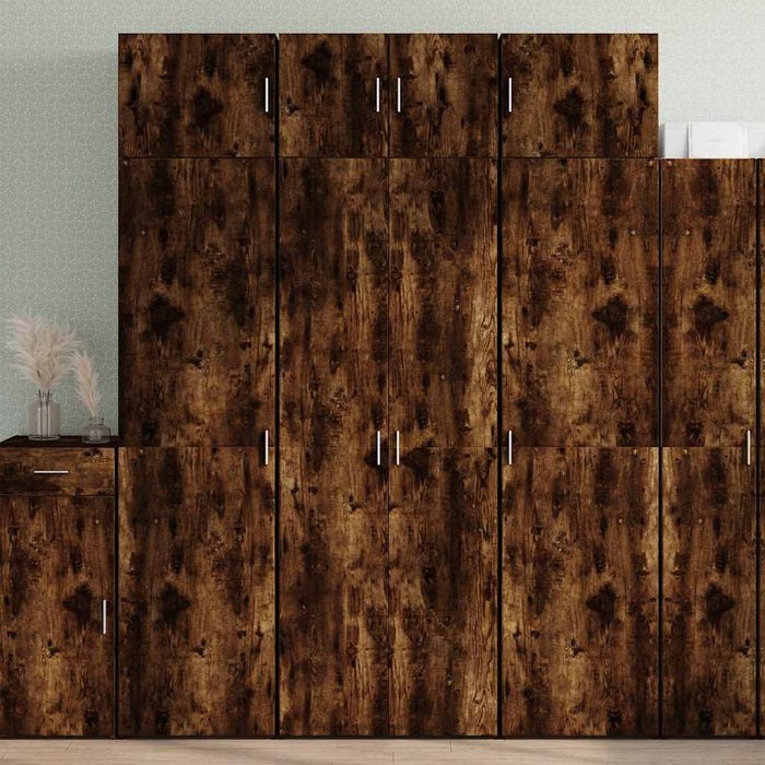 Dulap depozitare stejar fumuriu 70x42,5x225 cm lemn prelucrat - WALTI WALTI