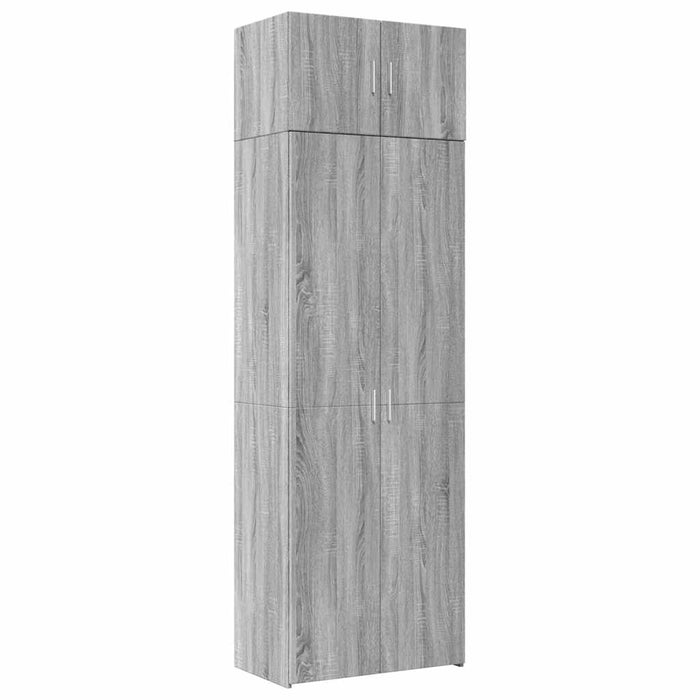 Dulap de depozitare, sonoma gri, 70x42,5x225, lemn prelucrat - WALTI WALTI