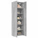 Dulap de depozitare, sonoma gri, 70x42,5x225, lemn prelucrat - WALTI WALTI