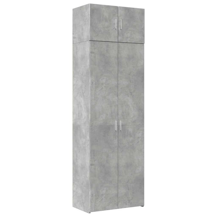 Dulap de depozitare, gri beton, 70x42,5x225 cm, lemn prelucrat - WALTI WALTI