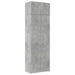 Dulap de depozitare, gri beton, 70x42,5x225 cm, lemn prelucrat - WALTI WALTI