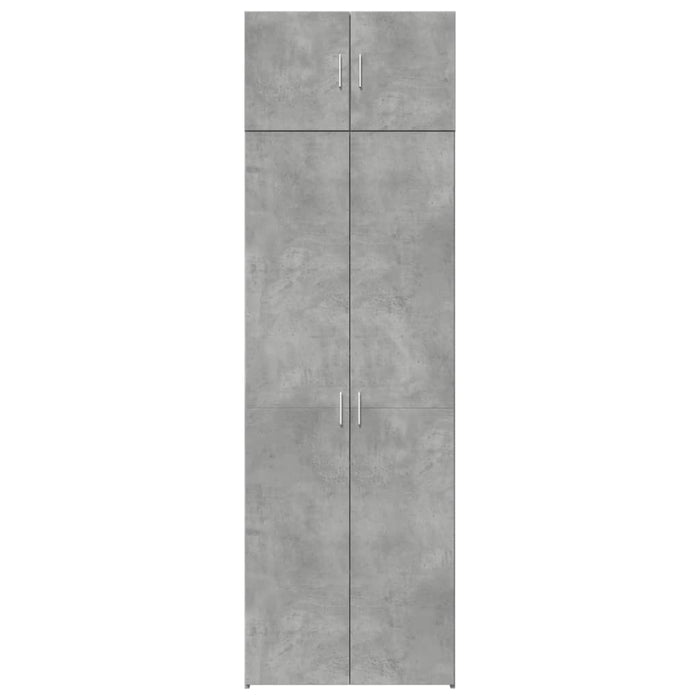 Dulap de depozitare, gri beton, 70x42,5x225 cm, lemn prelucrat - WALTI WALTI