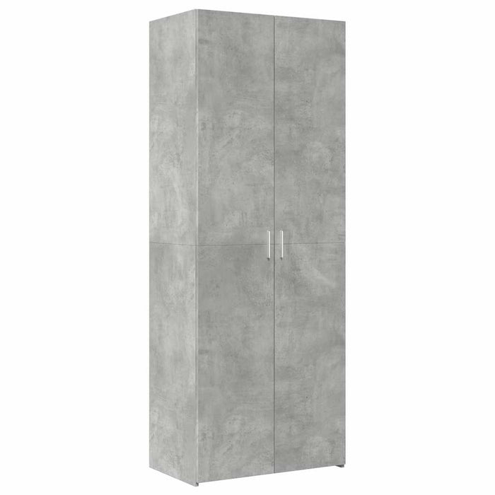 Dulap de depozitare, gri beton, 70x42,5x225 cm, lemn prelucrat - WALTI WALTI