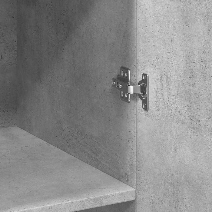 Dulap de depozitare, gri beton, 70x42,5x225 cm, lemn prelucrat - WALTI WALTI