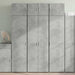 Dulap de depozitare, gri beton, 70x42,5x225 cm, lemn prelucrat - WALTI WALTI