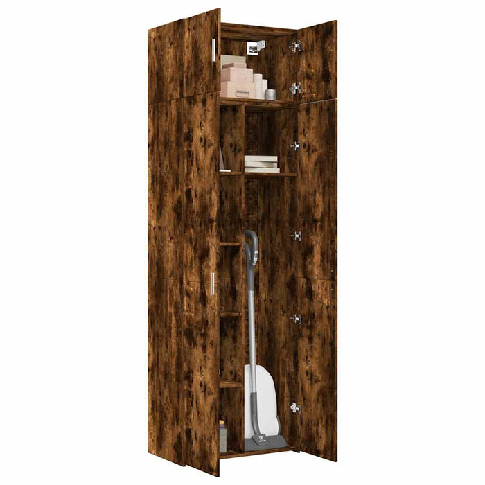 Dulap depozitare stejar fumuriu 70x42,5x225 cm lemn prelucrat WALTI