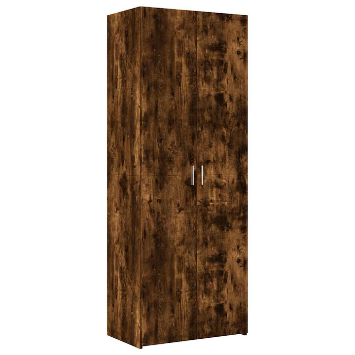 Dulap depozitare stejar fumuriu 70x42,5x225 cm lemn prelucrat WALTI