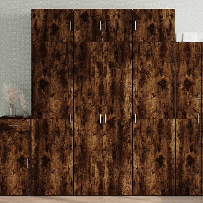 Dulap depozitare stejar fumuriu 70x42,5x225 cm lemn prelucrat WALTI