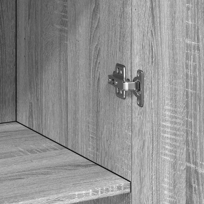 Dulap de depozitare, sonoma gri, 70x42,5x225, lemn prelucrat WALTI