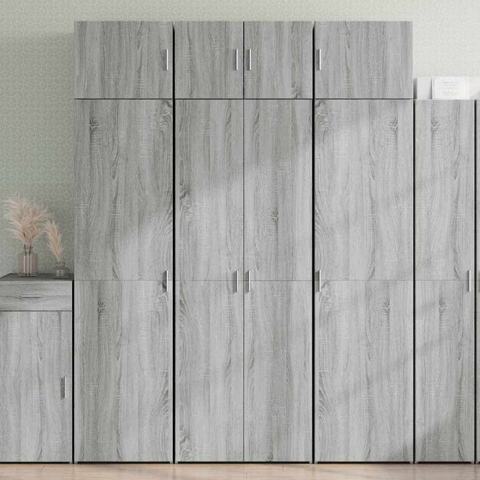 Dulap de depozitare, sonoma gri, 70x42,5x225, lemn prelucrat WALTI
