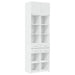Dulap de depozitare, alb, 70x42,5x225 cm, lemn prelucrat - WALTI WALTI