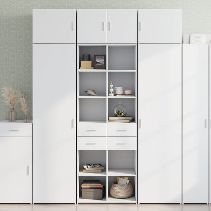 Dulap de depozitare, alb, 70x42,5x225 cm, lemn prelucrat - WALTI WALTI