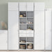 Dulap de depozitare, alb, 70x42,5x225 cm, lemn prelucrat - WALTI WALTI