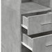Dulap de depozitare, gri beton, 70x42,5x225 cm, lemn prelucrat - WALTI WALTI