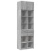 Dulap de depozitare, sonoma gri, 70x42,5x225, lemn prelucrat - WALTI WALTI
