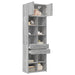 Dulap de depozitare, sonoma gri, 70x42,5x225, lemn prelucrat - WALTI WALTI