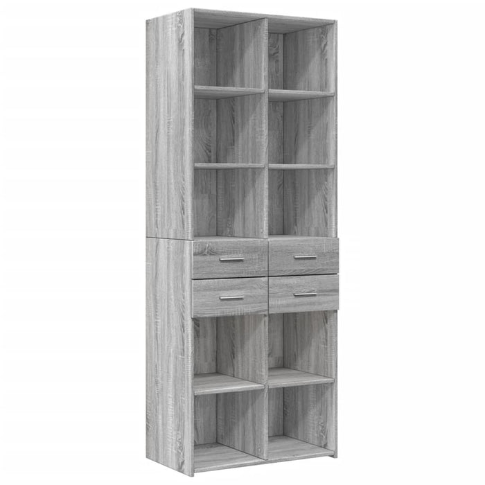 Dulap de depozitare, sonoma gri, 70x42,5x225, lemn prelucrat - WALTI WALTI
