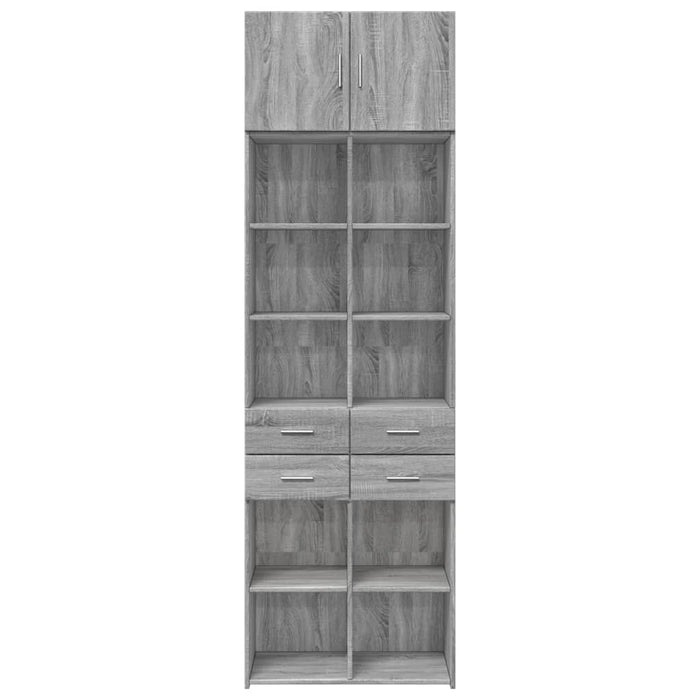 Dulap de depozitare, sonoma gri, 70x42,5x225, lemn prelucrat - WALTI WALTI