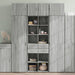 Dulap de depozitare, sonoma gri, 70x42,5x225, lemn prelucrat - WALTI WALTI
