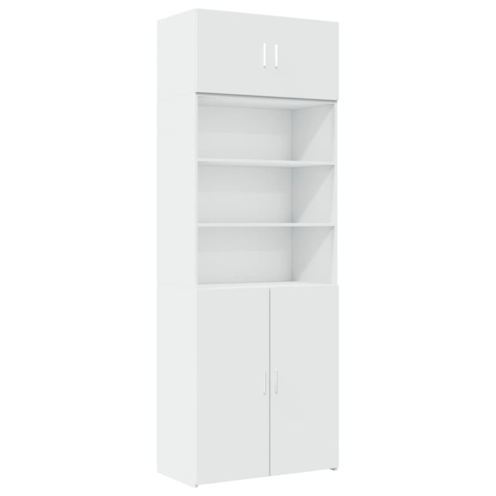 Dulap de depozitare, alb, 80x42,5x225 cm, lemn prelucrat - WALTI WALTI