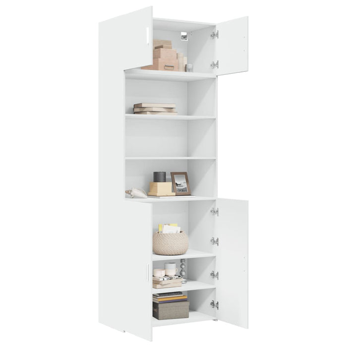 Dulap de depozitare, alb, 80x42,5x225 cm, lemn prelucrat - WALTI WALTI