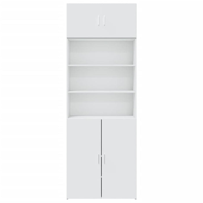 Dulap de depozitare, alb, 80x42,5x225 cm, lemn prelucrat - WALTI WALTI