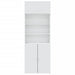 Dulap de depozitare, alb, 80x42,5x225 cm, lemn prelucrat - WALTI WALTI