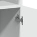 Dulap de depozitare, alb, 80x42,5x225 cm, lemn prelucrat - WALTI WALTI