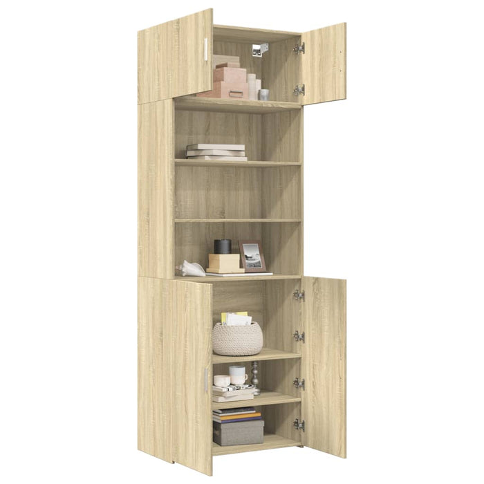 Dulap de depozitare stejar sonoma 80x42,5x225 cm lemn prelucrat - WALTI WALTI