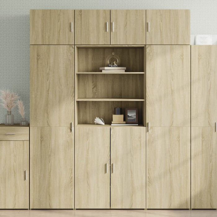 Dulap de depozitare stejar sonoma 80x42,5x225 cm lemn prelucrat - WALTI WALTI