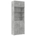 Dulap de depozitare, gri beton, 80x42,5x225 cm, lemn prelucrat - WALTI WALTI