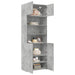 Dulap de depozitare, gri beton, 80x42,5x225 cm, lemn prelucrat - WALTI WALTI