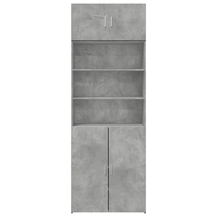 Dulap de depozitare, gri beton, 80x42,5x225 cm, lemn prelucrat - WALTI WALTI